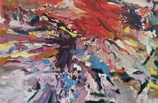 Pilbowbild 260914 b, oil and acrylic on canvas, 80 x 120 cm